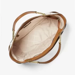 MICHAEL KORS JET SET LARGE LOGO SHOULDER BAG