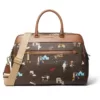 Michael Kors Jet Set Girls Large Logo Weekender Bag Brown Multi