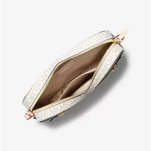 Michael Kors Jet Set Large Logo Crossbody Bag Powder Blush