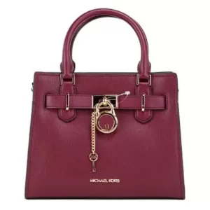 Micharl Kors Hamilton Small Satchel Leather Mulberry