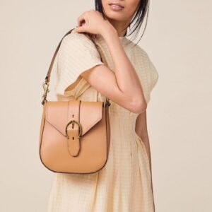 Aigner Mia Shoulder Bag Tan