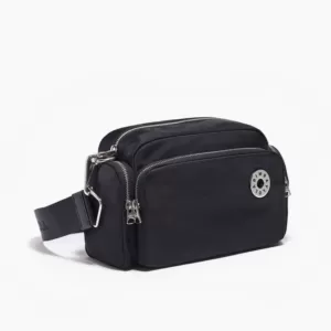 Bimba Y Lola M Black Nylon Crossbody Bag