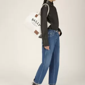 Baaly Crystalia Fabric Tote In Natural