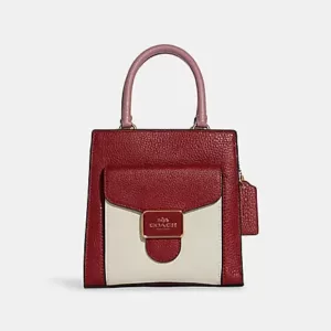 Coach Mini Pepper Crossbody In Colorblock Red Multi