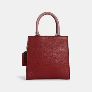 Coach Mini Pepper Crossbody In Colorblock Red Multi