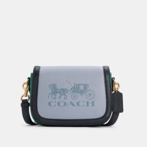 Coach Saddle Colorblock With Horse And Carriage Twilight Multi C5776