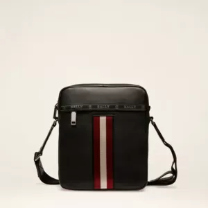 Bally Holm Leather Crossbody Bag In Black