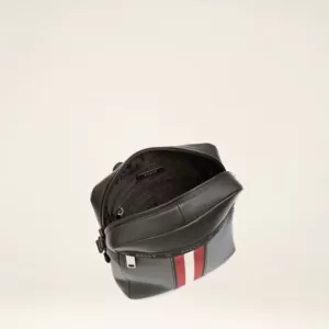 Bally Holm Leather Crossbody Bag In Black