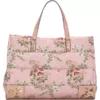 Tory Burch Ella Nylon Quilted Tote Pink Sugar Berry Floral.