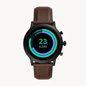 Fossil Gen 5 Smartwatch The Carlyle HR Dark Brown Leather