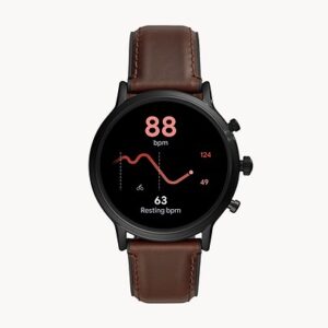 Fossil Gen 5 Smartwatch The Carlyle HR Dark Brown Leather