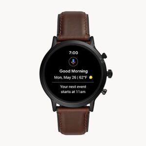 Fossil Gen 5 Smartwatch The Carlyle HR Dark Brown Leather