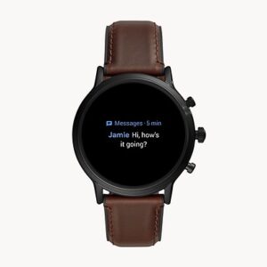 Fossil Gen 5 Smartwatch The Carlyle HR Dark Brown Leather