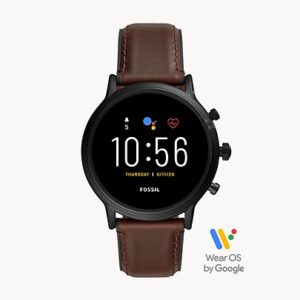 Fossil Gen 5 Smartwatch The Carlyle HR Dark Brown Leather
