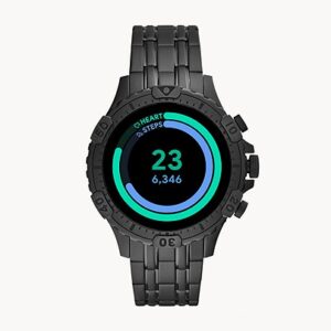 Fossil Gen 5 Smartwatch Garrett HR Black Stainless Steel