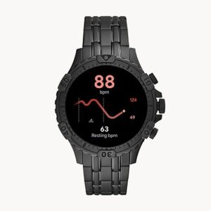 Fossil Gen 5 Smartwatch Garrett HR Black Stainless Steel
