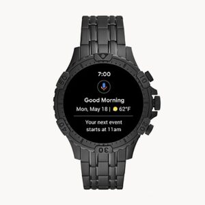 Fossil Gen 5 Smartwatch Garrett HR Black Stainless Steel