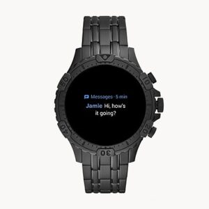 Fossil Gen 5 Smartwatch Garrett HR Black Stainless Steel