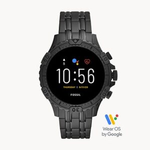 Fossil Gen 5 Smartwatch Garrett HR Black Stainless Steel
