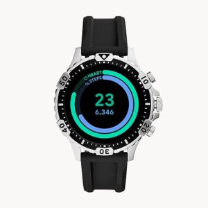 Fossil Gen 5 Smartwatch Garrett HR Black Silicone