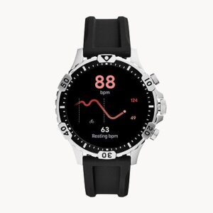 Fossil Gen 5 Smartwatch Garrett HR Black Silicone