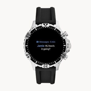 Fossil Gen 5 Smartwatch Garrett HR Black Silicone