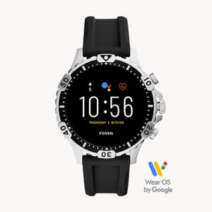 Fossil Gen 5 Smartwatch Garrett HR Black Silicone