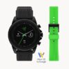 Razer x Fossil Gen 6 Smartwatch Black Silicone Watch and Interchangeable Strap Set