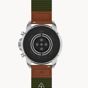 Fossil Gen 6 Smartwatch Venture Edition Olive Fabric and Leather