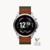 Fossil Gen 6 Smartwatch Venture Edition Olive Fabric and Leather