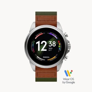 Fossil Gen 6 Smartwatch Venture Edition Olive Fabric and Leather