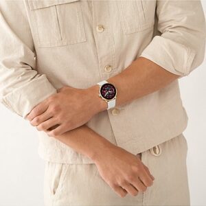 Fossil Gen 6 Wellness Edition Smartwatch White Silicone and Interchangeable Strap and Bumper Set