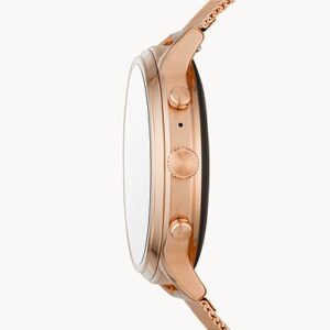 Fossil Gen 5 Smartwatch Julianna HR Rose Gold-Tone Stainless Steel Mesh