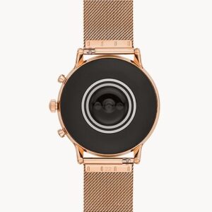 Fossil Gen 5 Smartwatch Julianna HR Rose Gold-Tone Stainless Steel Mesh