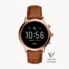 Fossil Gen 5 Smartwatch Julianna HR Brown Croco Leather