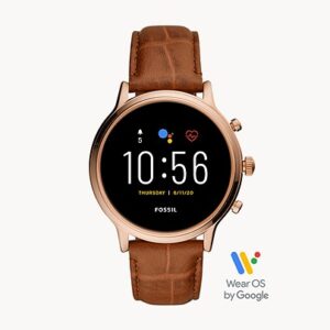 Fossil Gen 5 Smartwatch Julianna HR Brown Croco Leather