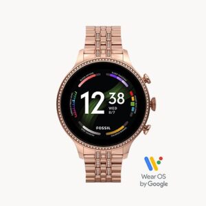 Fossil Gen 6 Smartwatch Rose Gold-Tone Stainless Steel