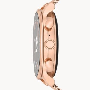 Fossil Gen 6 Smartwatch Rose Gold-Tone Stainless Steel Mesh