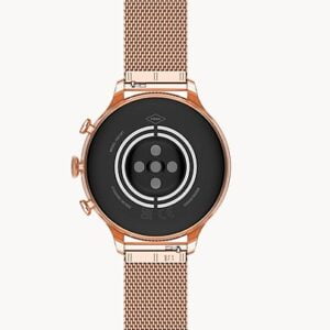 Fossil Gen 6 Smartwatch Rose Gold-Tone Stainless Steel Mesh