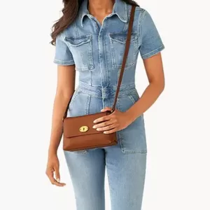 Fossil Gabriella Small Flap Crossbody Brown