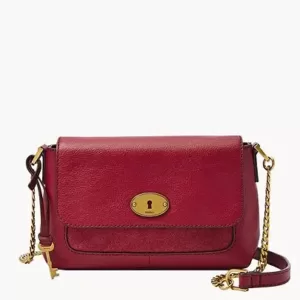 Fossil Gabriella Small Flap Crossbody Red