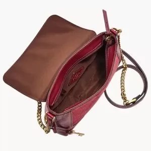 Fossil Gabriella Small Flap Crossbody Red