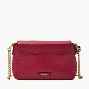 Fossil Gabriella Small Flap Crossbody Red