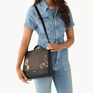 Fossil Elina Small Convertible Backpack Black