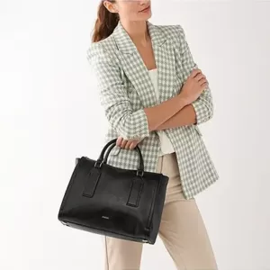 Fossil Parker Satchel Black