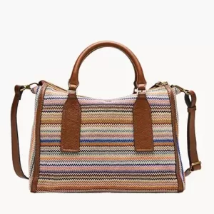 Fossil Parker Satchel Colorfull Stripe