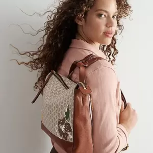 Fossil Elina Small Convertible Backpack Tan