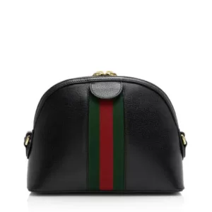 Gucci Ophidia Small Shoulder Bag in Black Leather