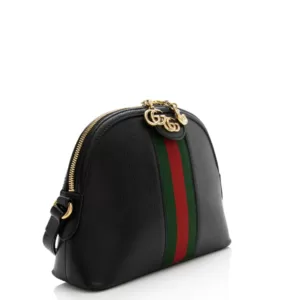 Gucci Ophidia Small Shoulder Bag in Black Leather