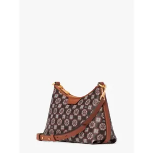 Kate Spade Flower Monogram Coated Canvas Top Zip Crossbody Black Multi